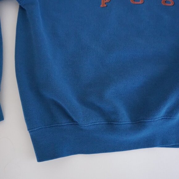 Vintage The Disney Store Blue Winnie The Pooh Cotton Blend Crewneck Sweater S - Picture 7 of 13